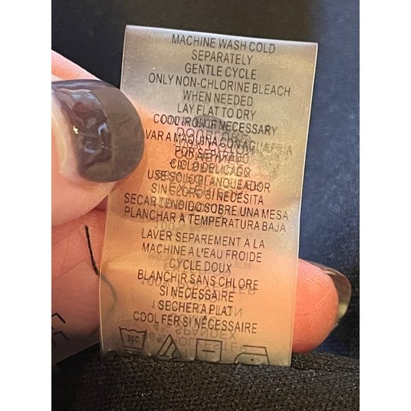 Karl Lagerfeld Black and Green Mini Dress - Picture 9 of 10